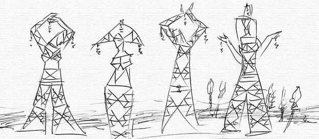 Humanoid_pylons_for_the_high-voltage_power_lines,_drawing_Elena_Paroucheva